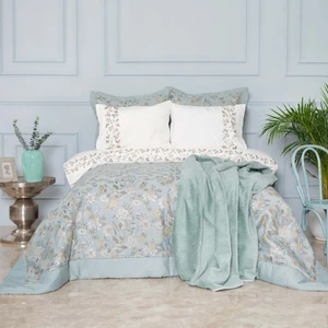 Karaca Home Flora Mavi 8 Parça Çeyiz Seti 