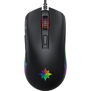 IMG-GT14 Siyah Rgb 7 Keys DPI3600 Kablolu Mouse 1,5mt Örgülü Saf Bakır Kablo(3 Milyon Tuş Ömrü)