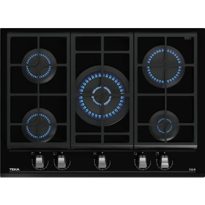 - GZC 75330 XBC BK - Ankastre ExactFlame Teknolojili Kristal Wok Gözlü Cam Gazlı Ocak - Döküm Izgara - Siyah - 70 cm - 112570173