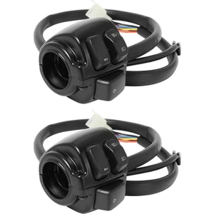 1 "25MM Motosiklet Gidon Anahtarı Kablo Demeti Harley Softail Black'e Uyuyor