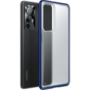 Xiaomi 12 Luna Serisi Köşe Korumalı Sert Rubber Kılıf - Mavi