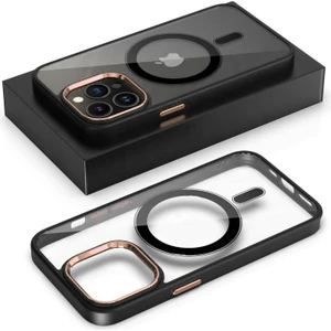 Apple iPhone 13 Pro Max Magsafe Leon Çerçeveli Cep Telefonu Kılıfı