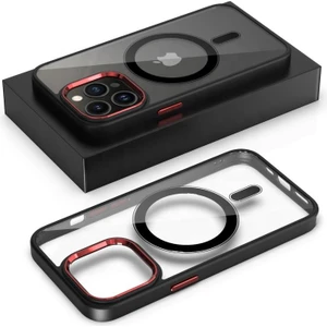 Apple iPhone 13 Pro Max Magsafe Leon Çerçeveli Cep Telefonu Kılıfı