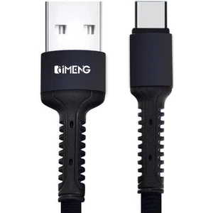 Imeng 3A Usba To Type-C Pro Braided Örgülü Data ve Hızlı Şarj Kablosu Siyah