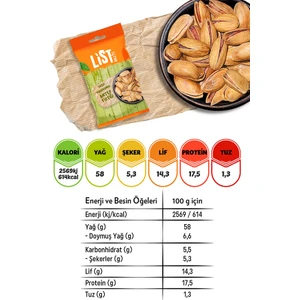 List Nuts Tuzlu Kavrulmuş Antep Fıstığı 10 x 40 gr