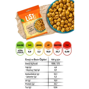 List Nuts Kavrulmuş Sarı Leblebi 10 x 90 gr