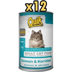 Kedi Somon-Karidesli Kedi Konservesi 415GR. x 12 Adet