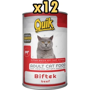 Biftekli Kedi Konservesi 415 gr x 12 Adet