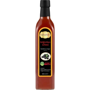Hanzade Bitkisel İçilebilir Katkısız Cam Şişe Böğürtlen Sirkesi 500 ml