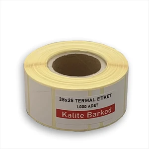 35X25 Termal Etiket | Rulo Barkod Etiketi