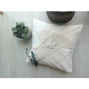 Ezo Home Makrome Dekoratif Tekli Kırlent