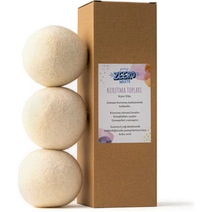 Yün Kurutma Topu - Çamaşır Kurutma Topu 3'lü Kırışık Önler Doğal Yumuşatıcı