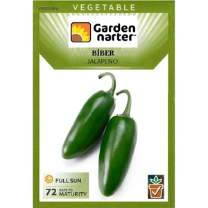 Garden Narter Jalapeno Meksika Acı Biber Tohumu Doğal Turşuluk Biber Tohumu Pakette 250 Tohum