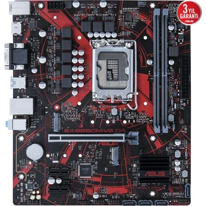 EX-B660M-V5 D4 Ddr4 M2 Nvme HDMI Pcıe 4.0 1700P Matx
