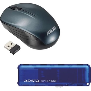 WT200 USB 2.4 Ghz Optik Wireless Blue Mouse + Fash Bellek