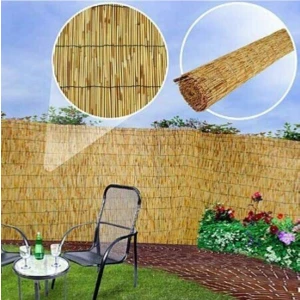 Kamış Çit Bambu Hasır Yükseklik 1 Metre En 5 Metre Doğal Kamış Gölgelik 1x5 Metre