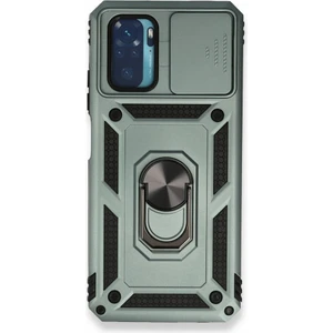 Asil Bilişim Xiaomi Redmi Note 10S Kılıf Military Ring Armor Slide Case Pars Model