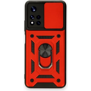Asil Bilişim Xiaomi Poco M4 Pro 5g Kılıf Military Ring Armor Slide Case Pars Model