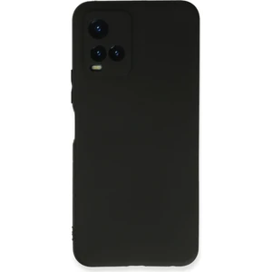 New Face Vivo Y21S Kılıf Yumuşak Esnek Silikon Kapak - Siyah