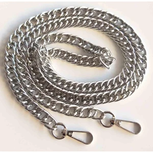 Angel Çanta Aksesuar Çift Halkalı Gümüş Zincir Kancalı 1.20 cm