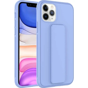 Kzy Apple iPhone 11 Pro Kapak Qstand Silikon Kılıf - Lila