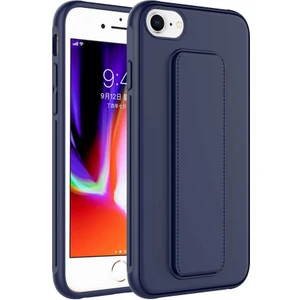 Kzy Apple iPhone Se 2020  Kapak Qstand Silikon Kılıf - Lacivert