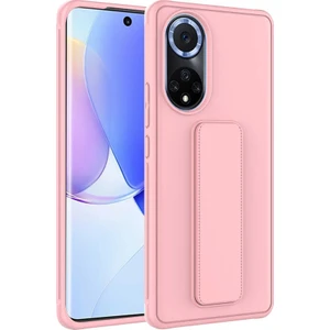 Kzy Huawei Nova 9 Kapak Qstand Silikon Kılıf - Pembe