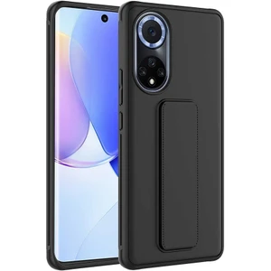Kzy Huawei Nova 9  Kapak Qstand Silikon Kılıf - Siyah