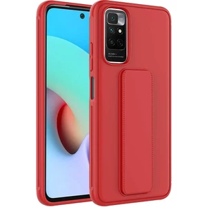 Kzy Xiaomi Redmi Note 11S Global Kapak Qstand Silikon Kılıf - Kırmızı