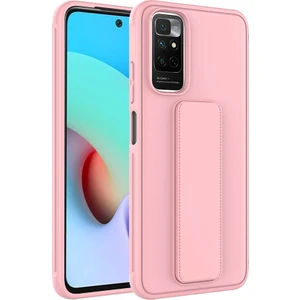 Kzy Xiaomi Redmi Note 11S Global Kapak Qstand Silikon Kılıf - Pembe