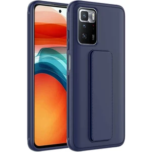 Kzy Xiaomi Redmi 10  Kapak Qstand Silikon Kılıf - Lacivert