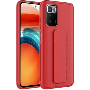 Kzy Xiaomi Redmi 10 Kapak Qstand Silikon Kılıf - Kırmızı