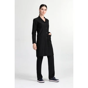 Önlük Takım Siyah Iş Personel Hastane Doktor Hemşire Öğrenci Temizlik Önlüğü ( Asf-2801)