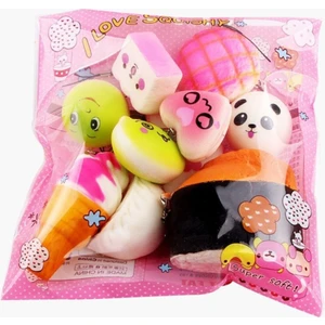 Brother Toys 10 Adet Squishy Full Karışık Set - Yumuşacık Sık Bırak Sukuşi