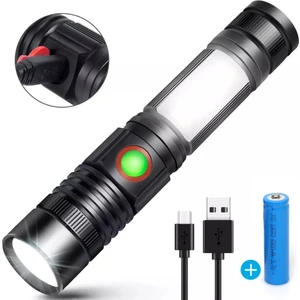 Daha Yok mu Geniş Açılı P50 LED Şarjlı El Feneri Watton WT-601