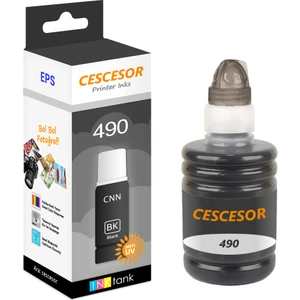 Canon 490 Siyah Muadil Mürekkep - 140 ml - Cescesor