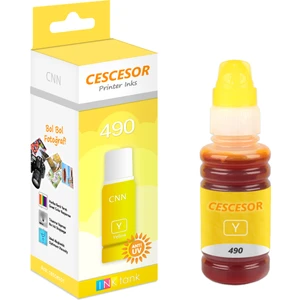 Canon 490 Sarı Muadil Mürekkep - 70 ml - Cescesor