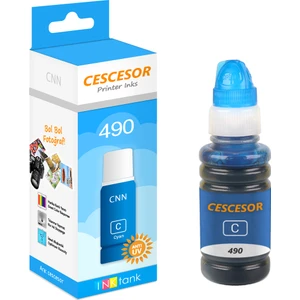 Canon 490 Mavi Muadil Mürekkep - 70 ml - Cescesor