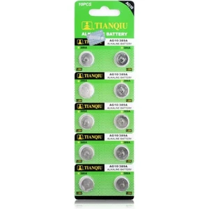 Tıanqıu AG10 LR1130/389 Alkalin 10'lu Düğme Pil