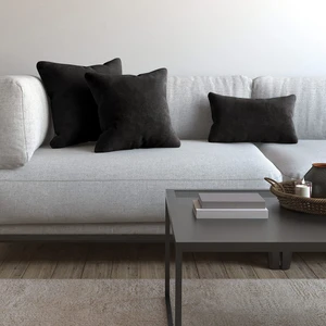 Demor Home Soft Series Panter Siyahı Kırlent, Yastık Kılıfı