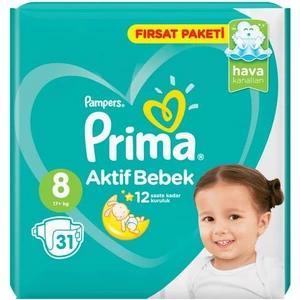 Bebek Bezi Aktif Bebek Fırsat Paketi 8 Beden 31 Adet