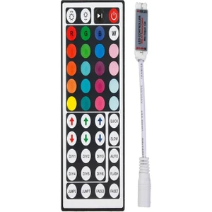 Rgb Led Kontrol Kumandası Animasyonlu Rf(Radio Frekans)12 Volt 44 Tuşlu Rgb Şerit Led Kontrol Cihazı