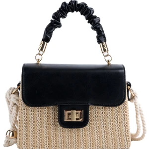 Dokuma Hasır Çanta Sahil Kadın El-Held Crossbody Hasır Çanta (Yurt Dışından)