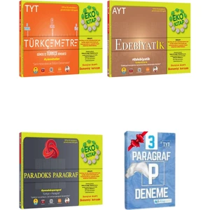 Tonguç Akademi TYT Türkçemetre AYT Edebiyatik ve Paradoks Paragraf Eko Set
