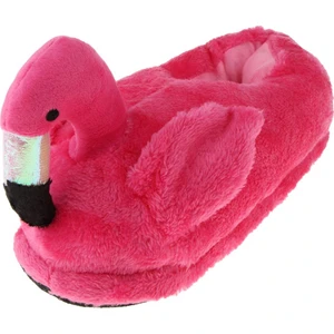 Güzel 3D Flamingo Sıcak Terlik Ayak Isıtıcı Pamuk Peluş Ev Kış Ayakkabı Gül Tam Terlikler (Yurt Dışından)