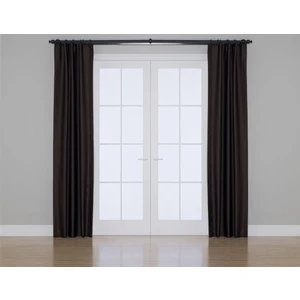 Gauze Fabric Design Blackout Karartma Özellikli Perde Koyu Kahverengi