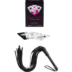 TSM Collection 2'li Set Fantazi Pozisyon Göreselli Kamasutra Oyun Kartı Siyah Fantezi Kırbaç