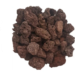 Toru Bahçe Pomza Taşı 40 Litre 10-15 mm Kırmızı Pomza Lav Taşı Lav Kırığı Ponza Taşı Pomza Taşı Akvaryum Taşı Tüf Cüruf