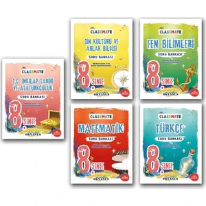 Okyanus Yayınları 8. Sınıf Classmate Tüm Dersler Soru Bankası 5 Kitap