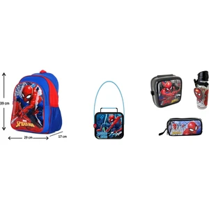 GENC DIJITAL BASKI Spiderman Orjinal Çanta Seti 5 Parça